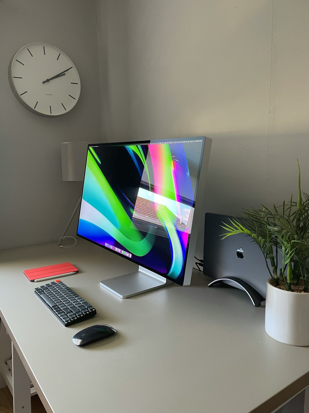 Working from home.